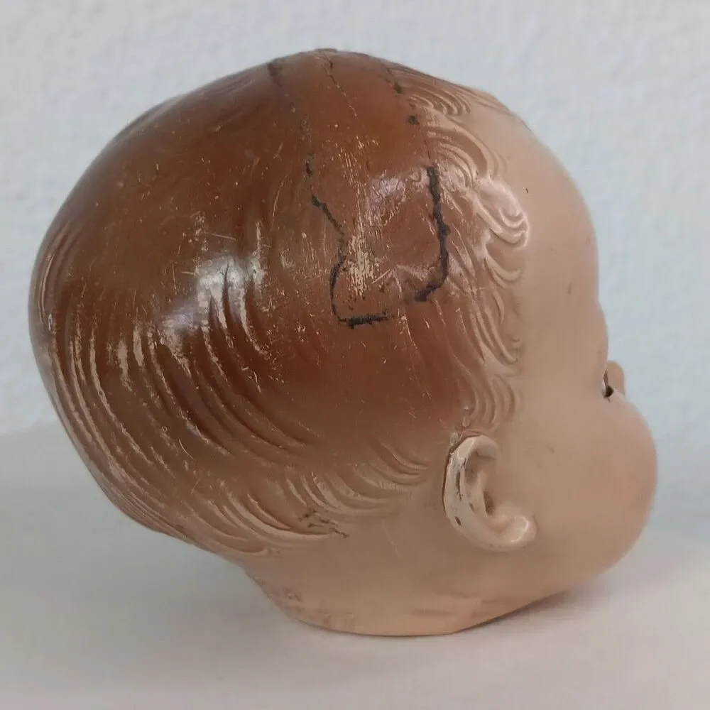 Ideal Sleepy Eyes Doll Head Composite Made in the USA pat. No 22522077 For Parts